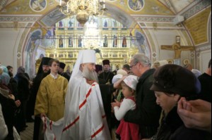 Великое освящение верхнего храма во имя Святой Живоначальной Троицы Свято-Троицкого кафедрального собора города Саратова