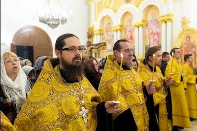 Всенощное бдение в храме святителя Спиридона Тримифунтского г. Саратова