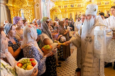 Божественная литургия в Свято-Троицком кафедральном соборе г. Саратова