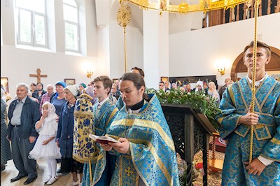 Божественная литургия в храма в честь иконы Божией Матери «Всех скорбящих Радость» г. Саратова
