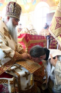 Митрополит Лонгин совершил Великое освящение Вознесенского храма Вознесенско-Пантелеимоновской церкви с. Усть-Курдюм