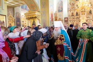Божественная литургия в храме в честь Покрова Пресвятой Богородицы г. Саратова