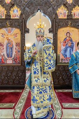 Божественная литургия в храма в честь иконы Божией Матери «Всех скорбящих Радость» г. Саратова
