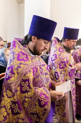 Божественная литургия в храме в честь иконы Божией Матери «Всех скорбящих Радость» г. Саратова