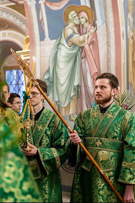 Всенощное бдение в Свято-Троицком кафедральном соборе г. Саратова