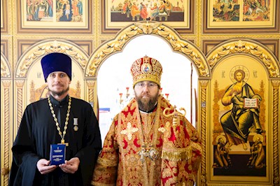 Митрополит Игнатий совершил Великое освящение храма Архангела Михаила с. Курдюм и первую Божественную литургию в новоосвященном храме