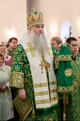 Божественная литургия в храме преподобного Сергия Радонежского г. Саратова