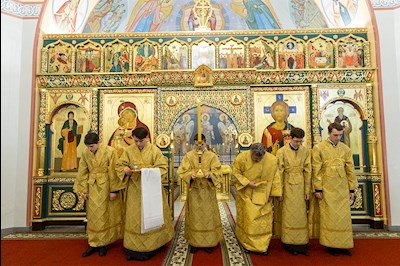 Всенощное бдение в Свято-Никольском мужском монастыре г. Саратова