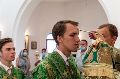 Всенощное бдение в храме преподобного Сергия Радонежского г. Саратова