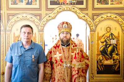 Митрополит Игнатий совершил Великое освящение храма Архангела Михаила с. Курдюм и первую Божественную литургию в новоосвященном храме