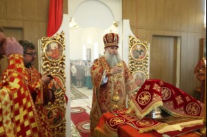 Чин Великого освящения и Божественная литургия в храме в честь Владимирской иконы Божией Матери Владимирского женского монастыря г. Вольска