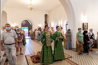Всенощное бдение в храме преподобного Сергия Радонежского г. Саратова