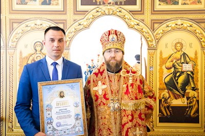 Митрополит Игнатий совершил Великое освящение храма Архангела Михаила с. Курдюм и первую Божественную литургию в новоосвященном храме