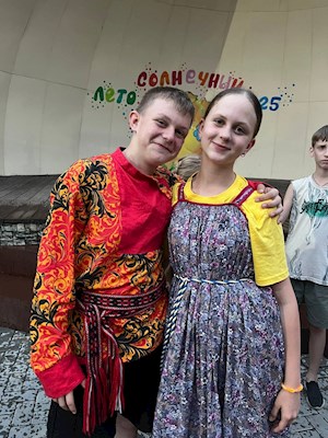 В православном лагере «Солнечный» прошла вечерка в народном стиле