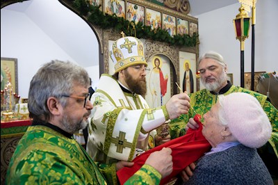 Митрополит Игнатий совершил Великое освящение храма преподобного Серафима Саровского р.п. Татищево и первую Божественную литургию в новоосвященном храме