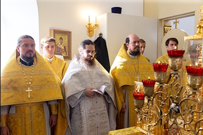 Великое освящение храма Сорока Севастийских мучеников г. Саратова и Божественная литургия в новоосвященном храме