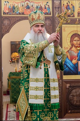 Божественная литургия в храме преподобного Сергия Радонежского г. Саратова