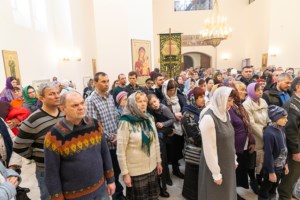 Божественная литургия в храме святителя Спиридона Тримифунтского г. Саратова