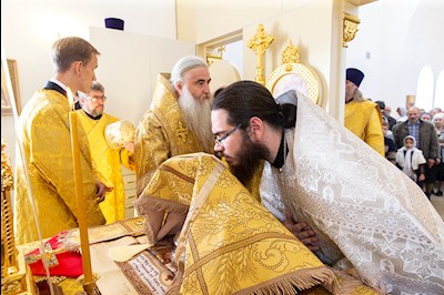 Великое освящение храма Сорока Севастийских мучеников г. Саратова и Божественная литургия в новоосвященном храме