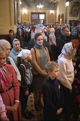 Митрополит Игнатий возглавил соборное архиерейское богослужение в Свято-Троицком кафедральном соборе г. Покровска (Энгельса)