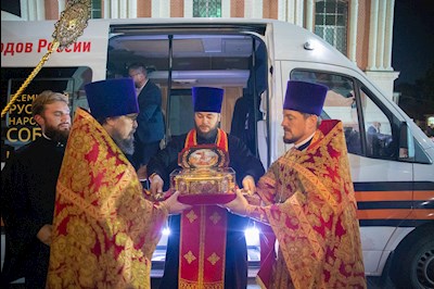 В Саратове встретили мощи святого великомученика Георгия Победоносца