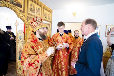 Митрополит Игнатий совершил Великое освящение храма Архангела Михаила с. Курдюм и первую Божественную литургию в новоосвященном храме