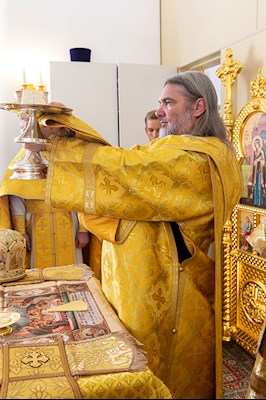 Великое освящение храма Сорока Севастийских мучеников г. Саратова и Божественная литургия в новоосвященном храме