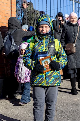 Божественная литургия в храме в честь Казанской иконы Божией Матери г. Саратова