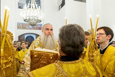 Всенощное бдение в храме святителя Спиридона Тримифунтского г. Саратова