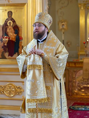 Божественная Литургия в храме святого апостола и евангелиста Иоанна Богослова при СПДС