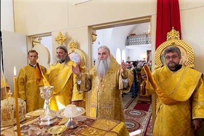 Великое освящение храма Сорока Севастийских мучеников г. Саратова и Божественная литургия в новоосвященном храме