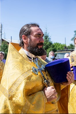 Божественная литургия в храме во имя святых первоверховных апостолов Петра и Павла г. Аткарска