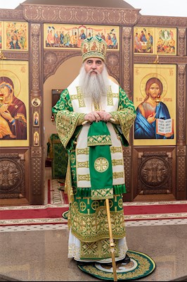 Божественная литургия в храме преподобного Сергия Радонежского г. Саратова