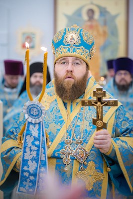 Митрополит Игнатий совершил великое освящение храма Владимирской иконы Божией Матери и Божественную литургию в новоосвященном храме