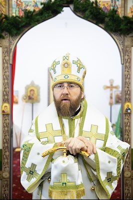 Митрополит Игнатий совершил Великое освящение храма преподобного Серафима Саровского р.п. Татищево и первую Божественную литургию в новоосвященном храме
