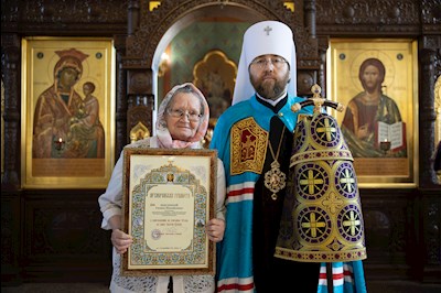 Митрополит Игнатий совершил Божественную литургию в Крестовоздвиженском храме г. Хвалынска