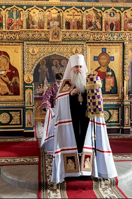 Божественная литургия в Свято-Никольском мужском монастыре г. Саратова