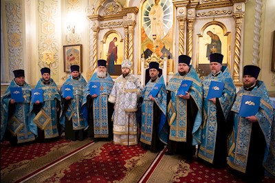 Митрополит Игнатий совершил всенощное бдение в Покровском соборе г. Саратова