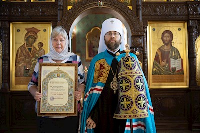 Митрополит Игнатий совершил Божественную литургию в Крестовоздвиженском храме г. Хвалынска