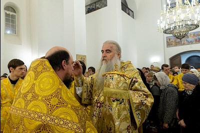 Всенощное бдение в храме святителя Спиридона Тримифунтского г. Саратова