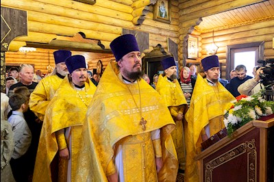 Митрополит Лонгин совершил Великое освящение храма Преображения Господня р.п. Соколовый