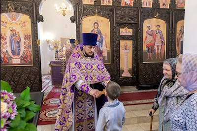 Божественная литургия в храме в честь иконы Божией Матери «Всех скорбящих Радость» г. Саратова