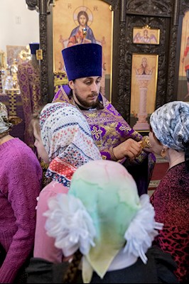 Божественная литургия в храме в честь иконы Божией Матери «Всех скорбящих Радость» г. Саратова