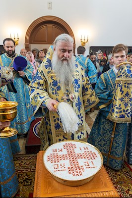 Божественная литургия в храма в честь иконы Божией Матери «Всех скорбящих Радость» г. Саратова