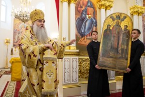 Великое освящение храма во имя святителя Спиридона Тримифунтского г. Саратова и первая Божественная литургия в новоосвященном храме