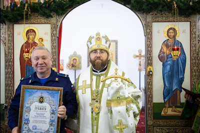 Митрополит Игнатий совершил Великое освящение храма преподобного Серафима Саровского р.п. Татищево и первую Божественную литургию в новоосвященном храме
