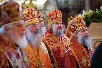 Митрополит Игнатий принял участие в Божественной литургии в Храме Христа Спасителя