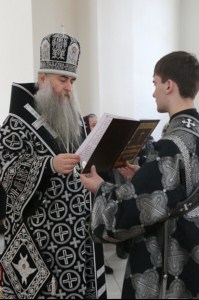 Литургия Преждеосвященных Даров в Свято-Никольском мужском монастыре Саратова