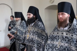 Литургия Преждеосвященных Даров в Свято-Никольском мужском монастыре Саратова