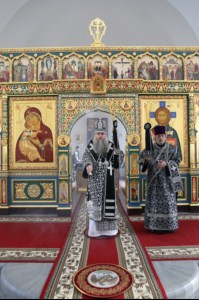 Литургия Преждеосвященных Даров в Свято-Никольском мужском монастыре Саратова